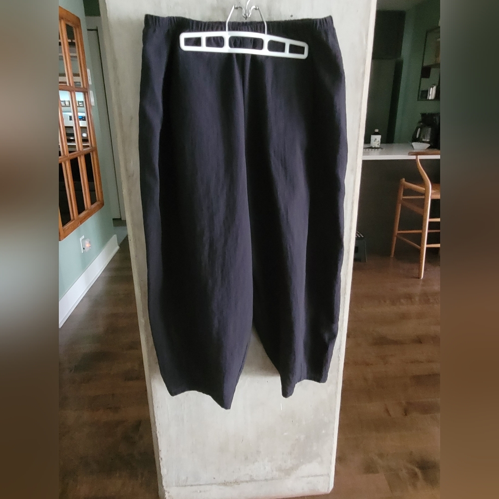 Habitat Wide Leg Black Trousers L